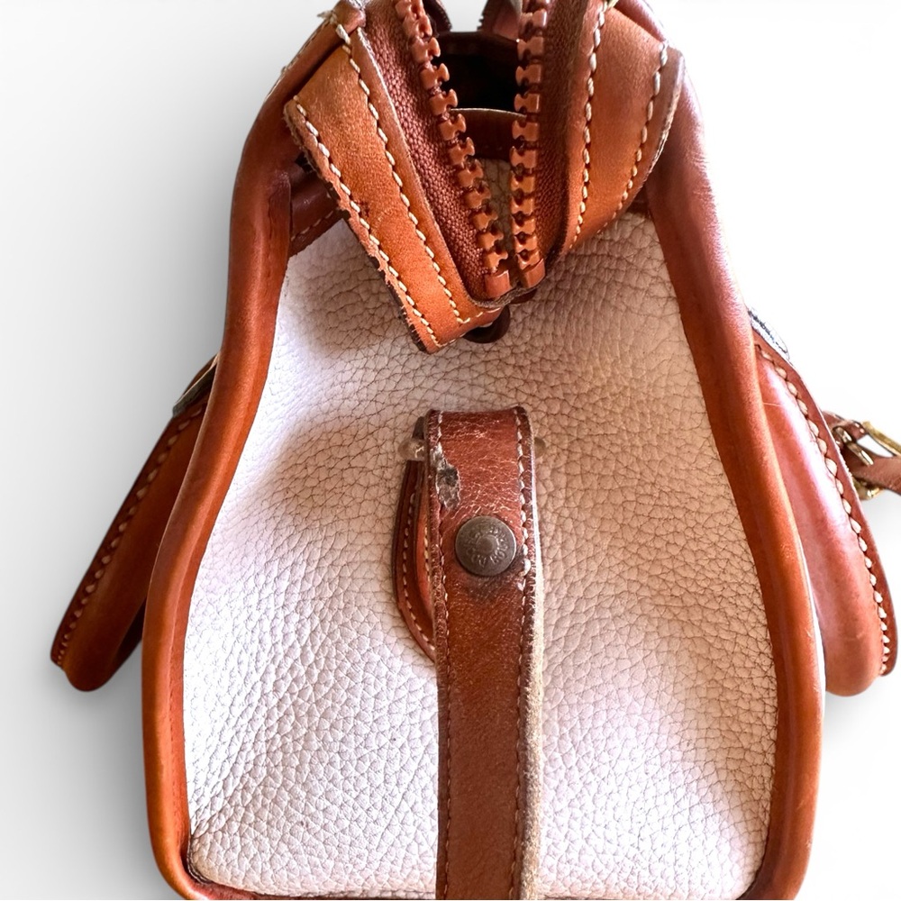 Vtg Dooney & Bourke All Weather Leather Top Handle Crossbody Convertible Bag - Picture 5 of 15